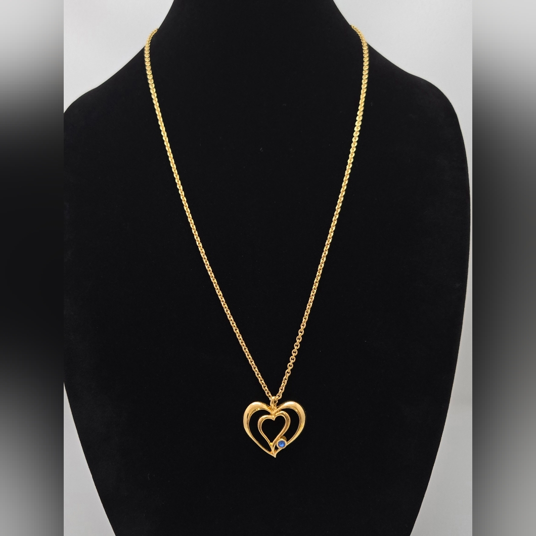 Avon Chain Heart Pendant Necklace 878 14$